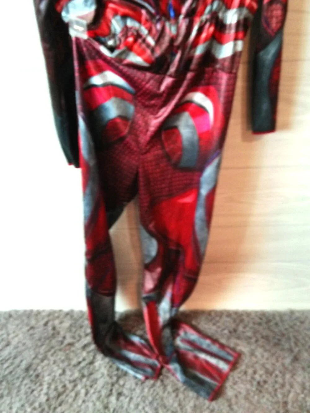 Halloween Costume Red Power Ranger Disguise Saban's Size Large (10-12), Mask NEW